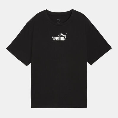 PUMA Women's Essentials Nature 2.0 T-Shirt Black PUMA Women's Essentials Nature 2.0 T-Shirt Black
