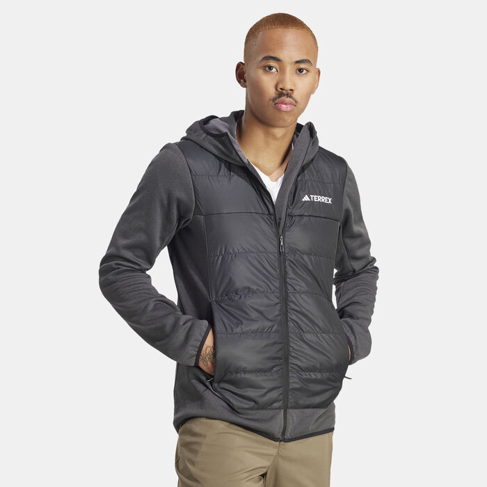 adidas Men's Terrex Multi Hybrid Insulated Hooded Jacket Black image number 4
