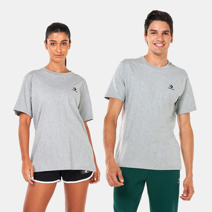 Converse Go-To Embroidered Star Chevron T-Shirt Grey Converse Go-To Embroidered Star Chevron T-Shirt Grey image number 0