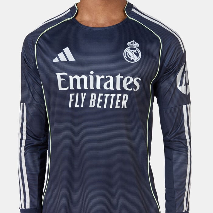 adidas Men's Real Madrid 25/26 Away Replica Football Jersey Blue adidas Men's Real Madrid 25/26 Away Replica Football Jersey Blue image number 3