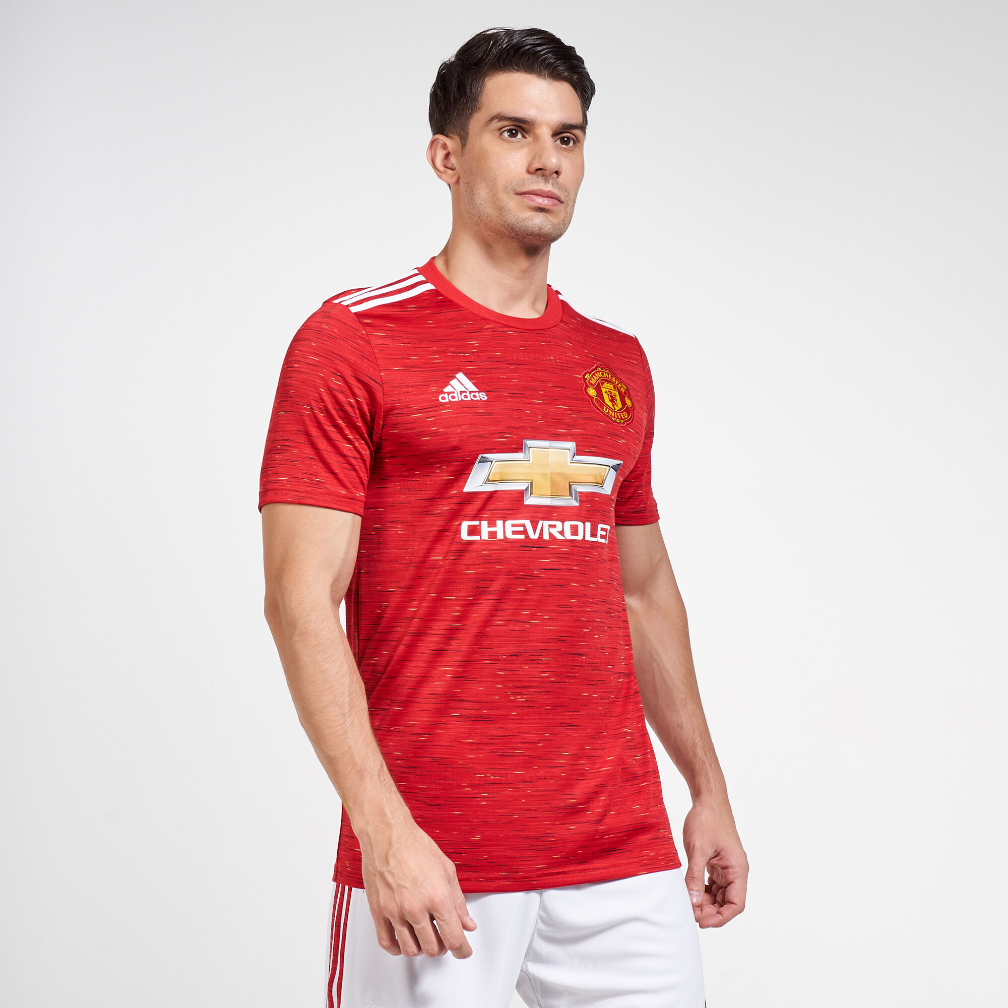 Buy adidas Men s Manchester United Home Jersey 2020 21 Red in