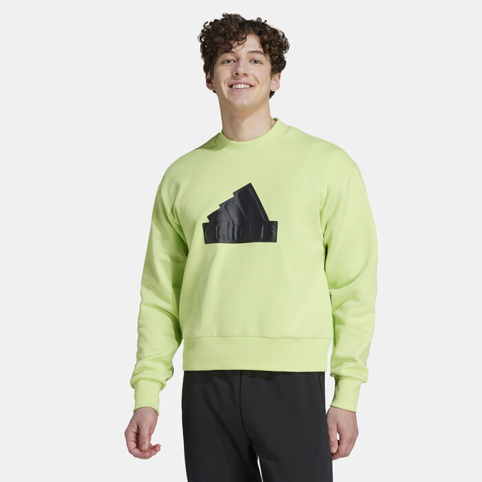adidas Men's Future Icons Badge of Sport Sweatshirt Green adidas Men's Future Icons Badge of Sport Sweatshirt Green image number 0