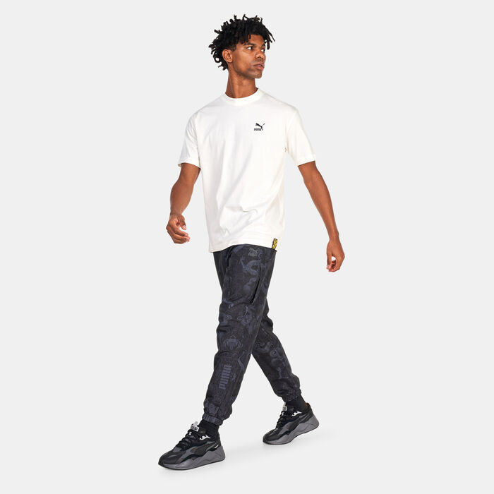 PUMA Men's x STAPLE Printed Joggers Black image number 2