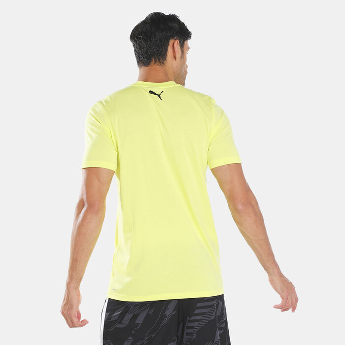 PUMA Men's All Tournament Basketball T-Shirt yellow PUMA Men's All Tournament Basketball T-Shirt yellow image number 1