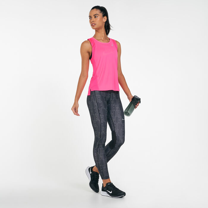 Nike Women's Dri-FIT Race Running Singlet Pink image number 2