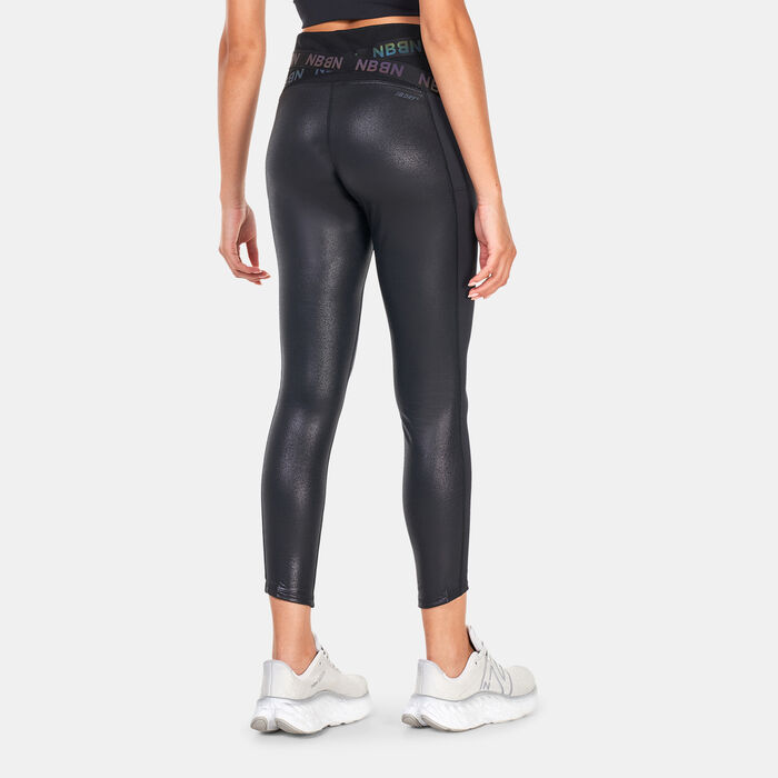 New Balance Women's Q Speed Shape Shield 7/8 Leggings Black New Balance Women's Q Speed Shape Shield 7/8 Leggings Black image number 1