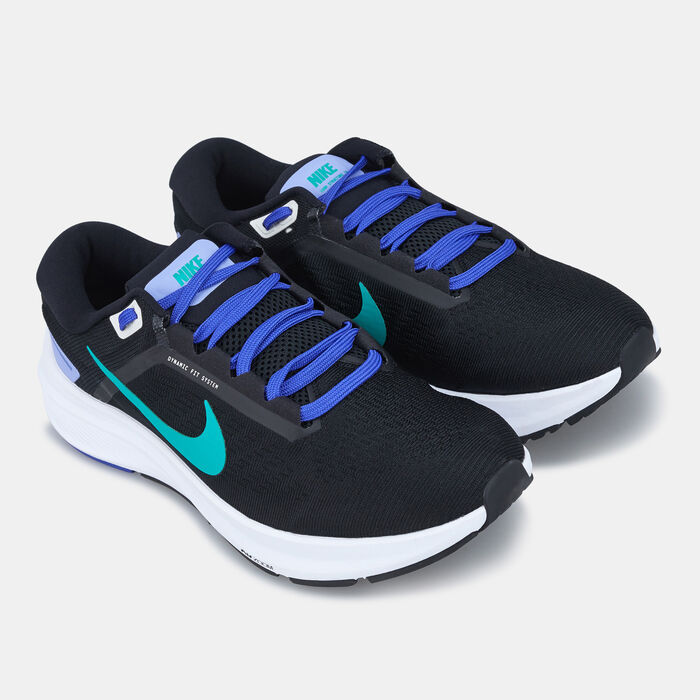 Nike Women's Air Zoom Structure 24 Shoe Black Nike Women's Air Zoom Structure 24 Shoe Black image number 1