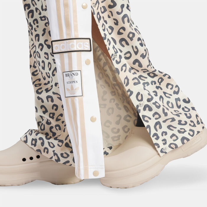 adidas Originals Women's Leopard Luxe Adibreak Wide Leg Track Pants Beige adidas Originals Women's Leopard Luxe Adibreak Wide Leg Track Pants Beige image number 4