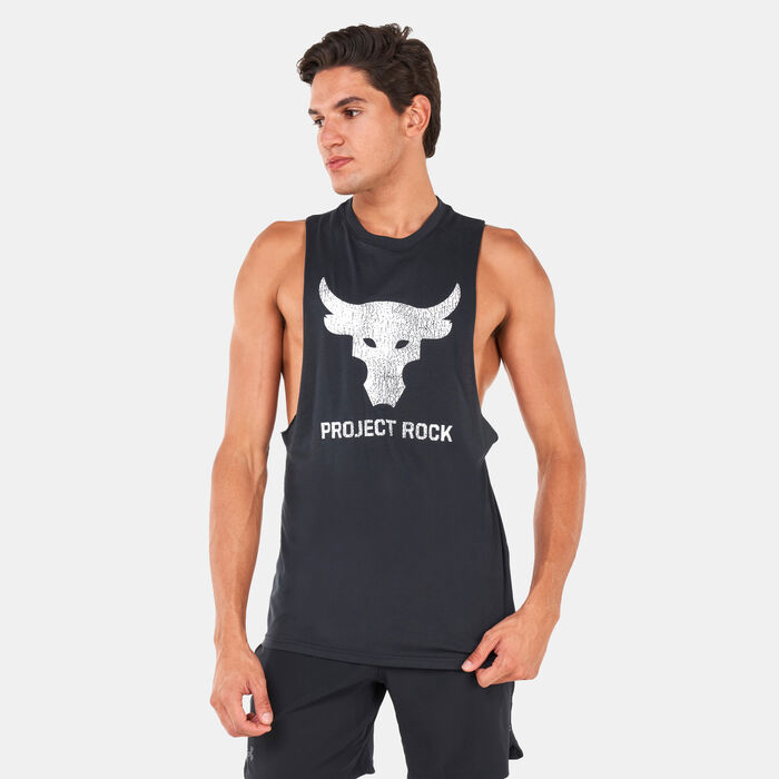 Under Armour Men's Project Rock Brahma Bull Tank Top Black Under Armour Men's Project Rock Brahma Bull Tank Top Black image number 0