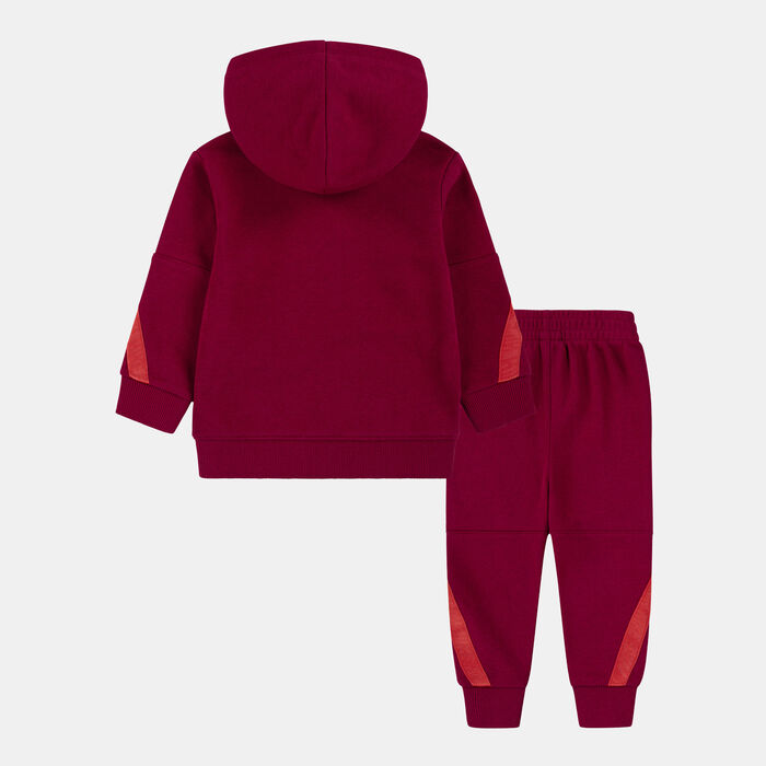 Nike Kids' Sportswear Taping Pullover Set Pink Nike Kids' Sportswear Taping Pullover Set Pink image number 1