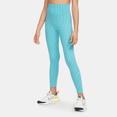 Nike Kids' One Dri-FIT Leggings (Older Kids) Blue Nike Kids' One Dri-FIT Leggings (Older Kids) Blue