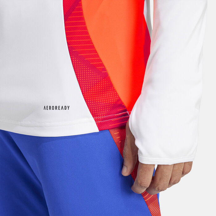 adidas Men's Tiro 24 Competition 1/4-Zip Football Top White image number 4