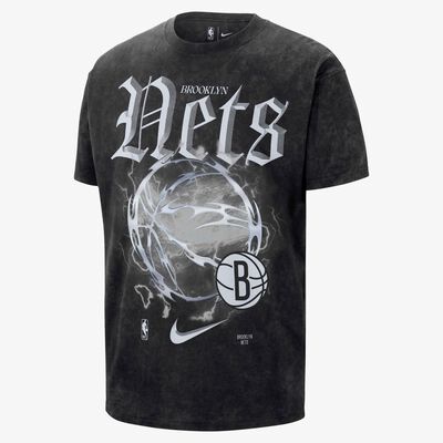 Nike Men's NBA Brooklyn Nets Courtside Max90 T-Shirt Black