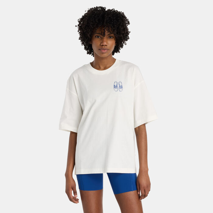 New Balance Women's Outfit Layout Graphic T-Shirt Beige New Balance Women's Outfit Layout Graphic T-Shirt Beige image number 0