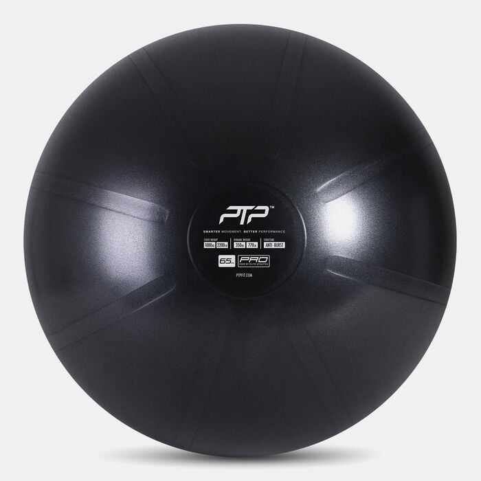 PTP Core Ball With Pump (65cm) Black PTP Core Ball With Pump (65cm) Black image number 0