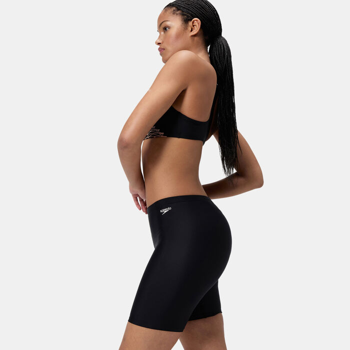 Speedo Women's Solid Swimming Shorts Black Speedo Women's Solid Swimming Shorts Black image number 3