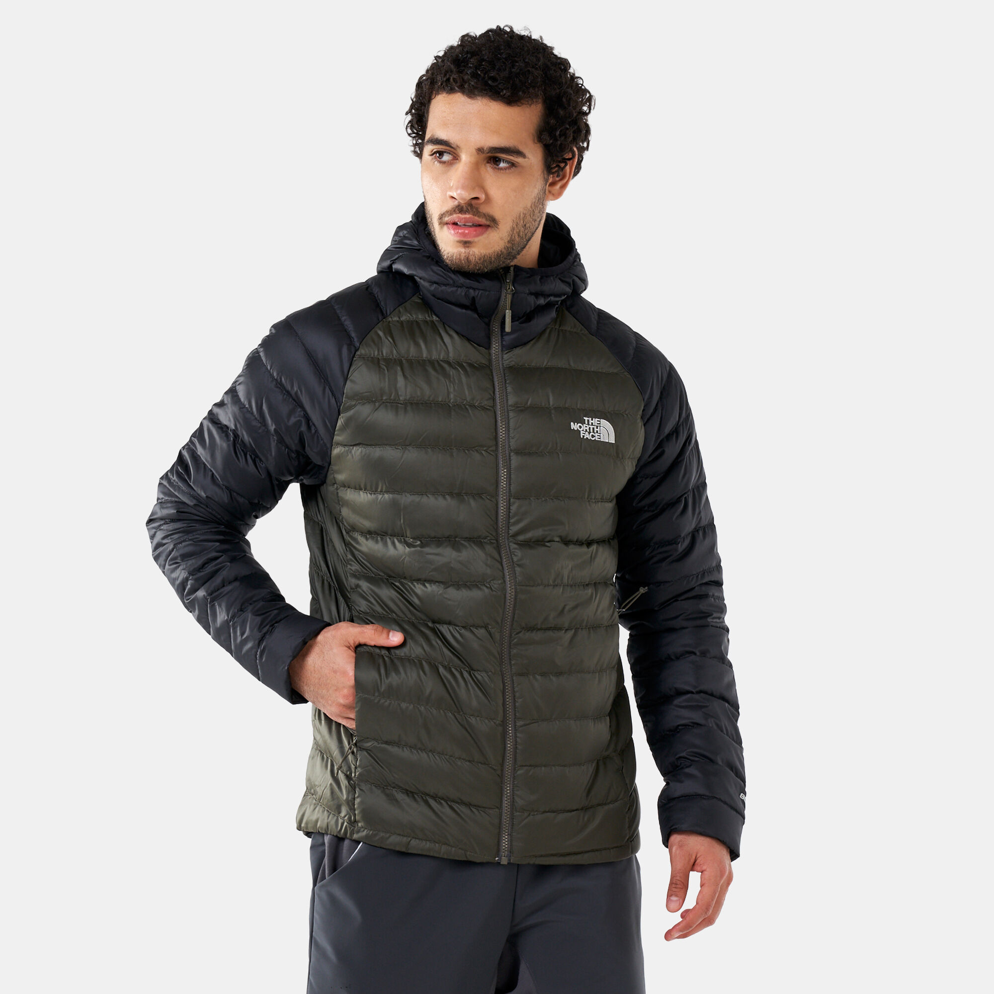 Buy The North Face Men s Trevail Hooded Down Jacket Green in KSA SSS