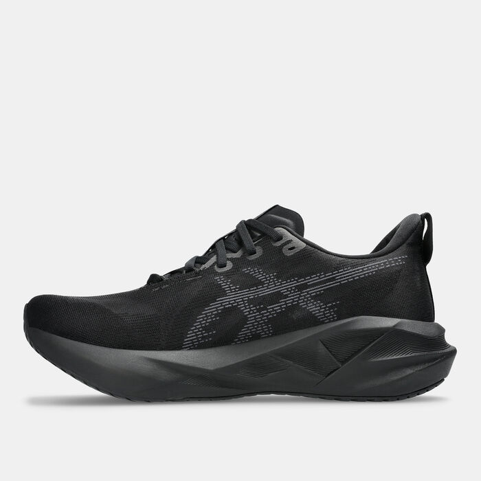 ASICS Men's NOVABLAST 5 Wide Running Shoes Black ASICS Men's NOVABLAST 5 Wide Running Shoes Black image number 3