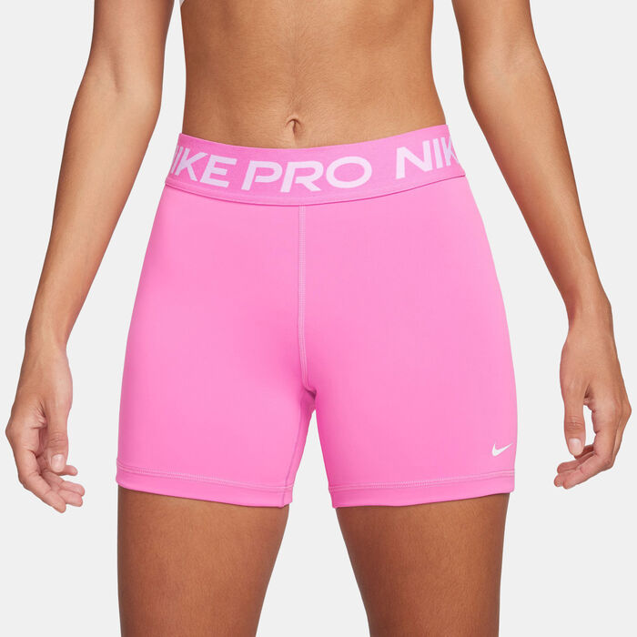 Nike Women's Pro 365 Training Shorts Pink image number 3