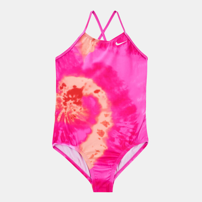 Nike Swim Kids' Crossback One-Piece Swimsuit Red image number 0