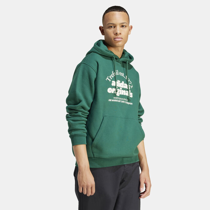 adidas Originals Men's Graphic Hoodie Green image number 2