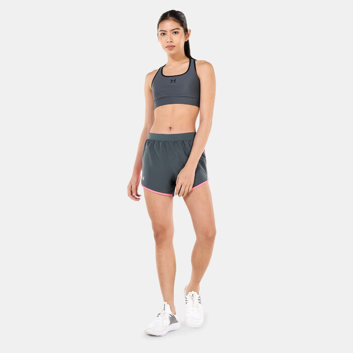 Under Armour Women's UA Fly-By 2.0 Shorts Grey Under Armour Women's UA Fly-By 2.0 Shorts Grey image number 2
