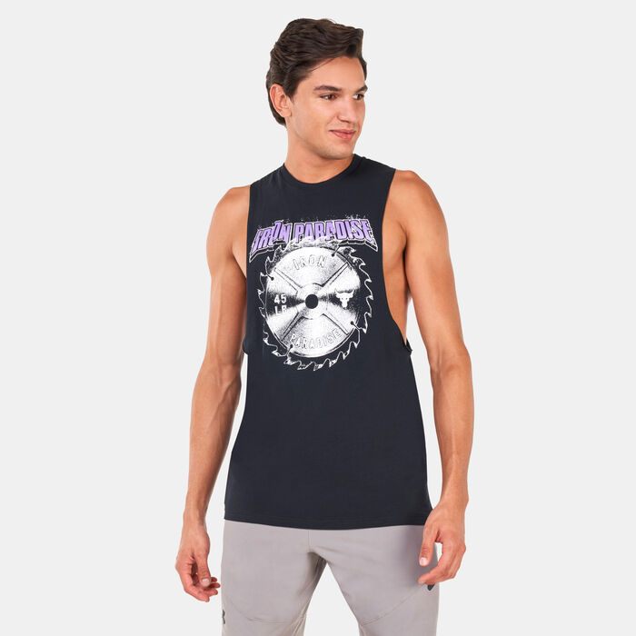 Under Armour Men's Project Rock Blade Tank Top Black image number 0