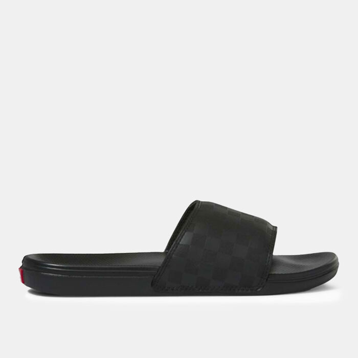 Vans Men's MTE Checkerboard La Costa Slides Black Vans Men's MTE Checkerboard La Costa Slides Black image number 0