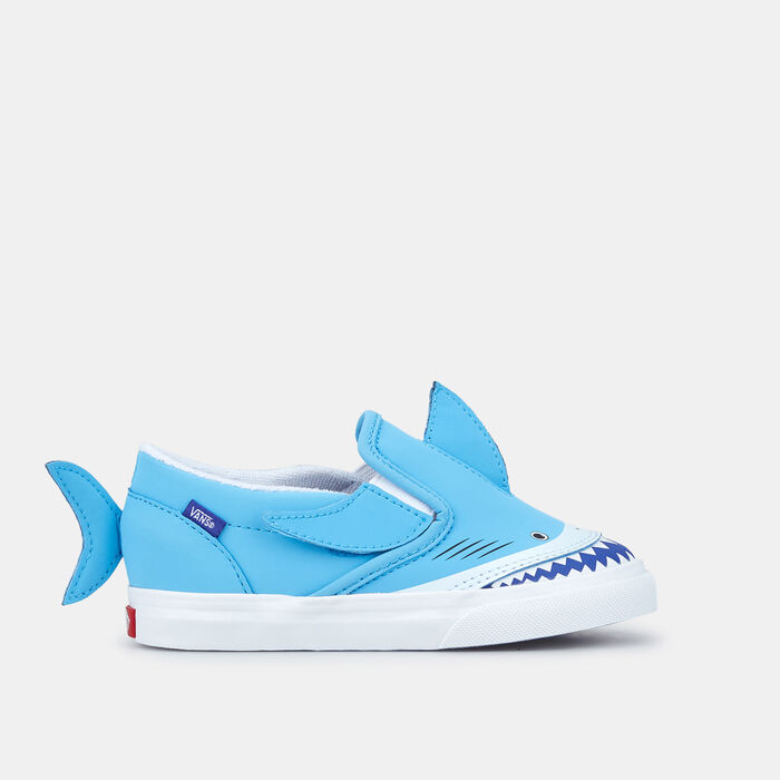 Vans Kids' Slip-On V Shark Shoe (Toddler) Blue Vans Kids' Slip-On V Shark Shoe (Toddler) Blue image number 0