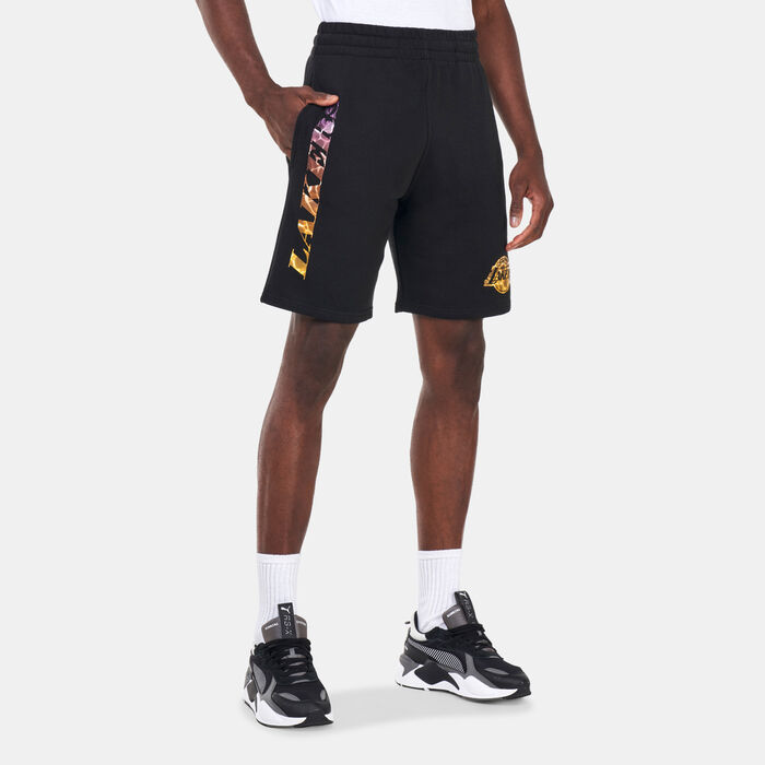 New Era Men's Los Angeles Lakers NBA Team Colour Shorts Black New Era Men's Los Angeles Lakers NBA Team Colour Shorts Black image number 0