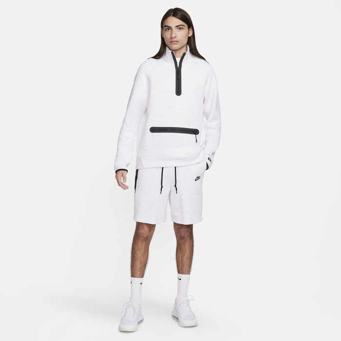 Nike Men's Sportswear Tech Fleece Shorts White image number 7