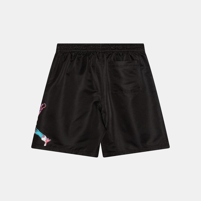 Nike Kids' Poolside Jumpman Shorts Black Nike Kids' Poolside Jumpman Shorts Black image number 1