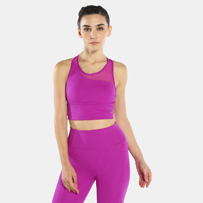 Puma Mid Impact Fit Sports Top Purple