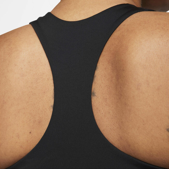 Nike Women's Swoosh Medium-support Padded Sports Bra Tank Black Nike Women's Swoosh Medium-support Padded Sports Bra Tank Black image number 3