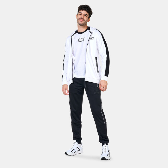 EA7 Emporio Armani Men's Colourblock Pack Hoodie White EA7 Emporio Armani Men's Colourblock Pack Hoodie White image number 2