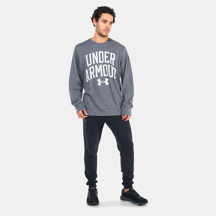 Under Armour Men's UA Rival Terry Sweatshirt Grey Under Armour Men's UA Rival Terry Sweatshirt Grey image number 2