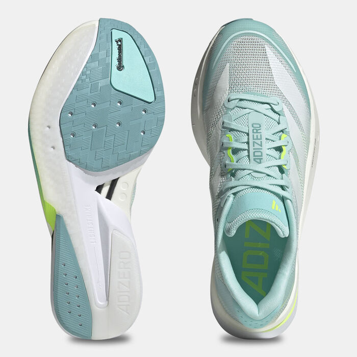 adidas Women's Adizero Boston 13 Shoes Blue adidas Women's Adizero Boston 13 Shoes Blue image number 3