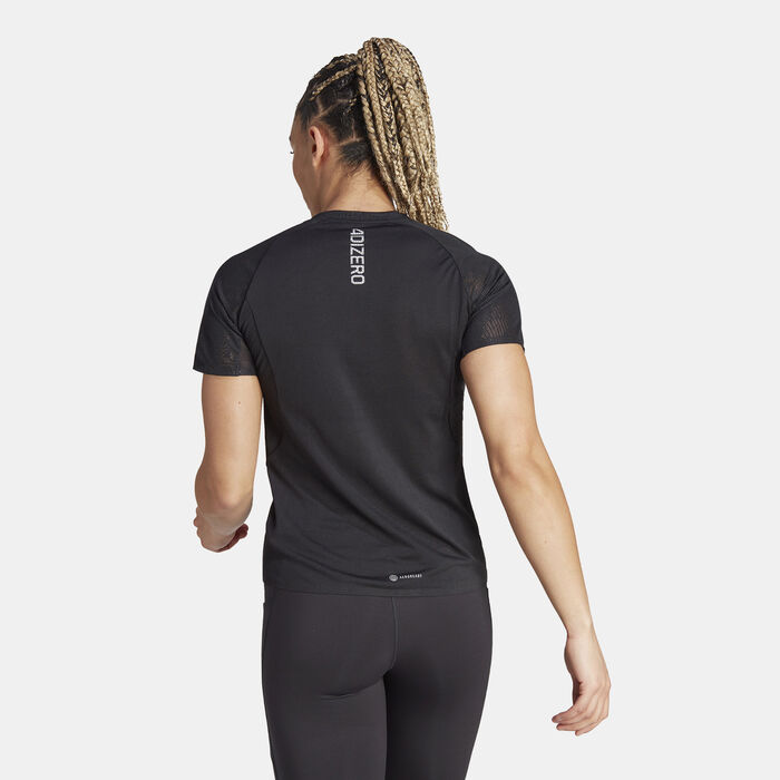 adidas Women's Adizero Running T-Shirt Black adidas Women's Adizero Running T-Shirt Black image number 1