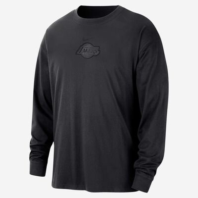 Nike Men's NBA Los Angeles Lakers Courtside Premium Essential T-Shirt Black Nike Men's NBA Los Angeles Lakers Courtside Premium Essential T-Shirt Black
