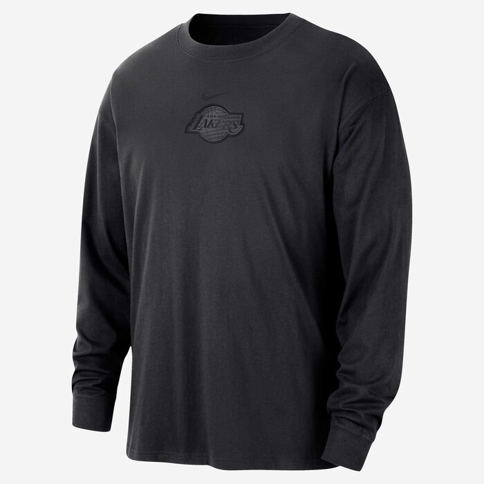 Nike Men's NBA Los Angeles Lakers Courtside Premium Essential T-Shirt Black Nike Men's NBA Los Angeles Lakers Courtside Premium Essential T-Shirt Black image number 0