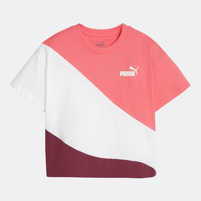 PUMA Kids' Power Cat T-Shirt Pink