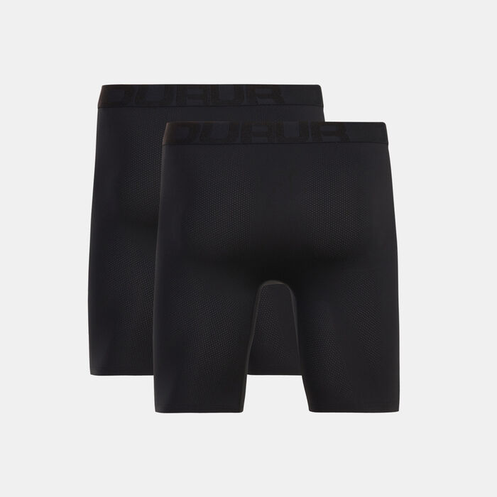 Under Armour Men's UA Tech Mesh Boxers (2 Pack) Black Under Armour Men's UA Tech Mesh Boxers (2 Pack) Black image number 1