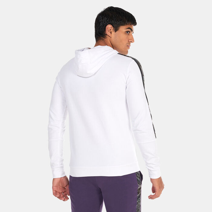 EA7 Emporio Armani Men's Train Logo Series Tape Hoodie White image number 1