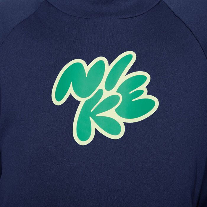 Nike Swim Kids' Logo Hydroguard Swimming T-Shirt Blue Nike Swim Kids' Logo Hydroguard Swimming T-Shirt Blue image number 5