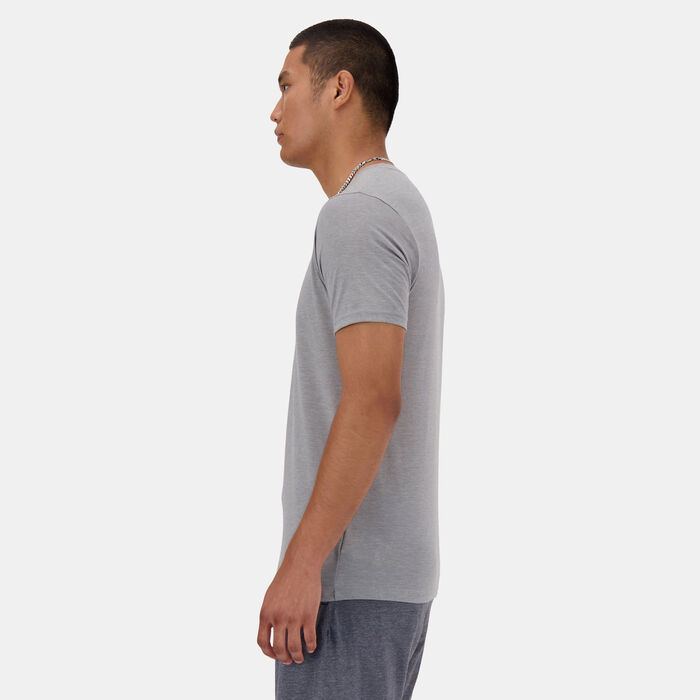 New Balance Men's Sport Essentials Heathertech Running T-Shirt Green image number 2