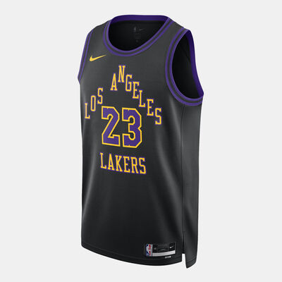 Nike Men's NBA Los Angeles Lakers City Edition Swingman Basketball Jersey Black