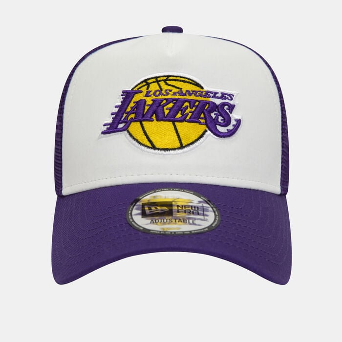 New Era Men's LA Lakers Team Colour A-Frame Trucker Cap Purple New Era Men's LA Lakers Team Colour A-Frame Trucker Cap Purple image number 0