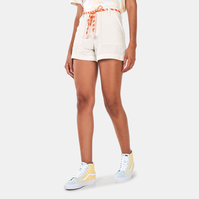 Vans Women's OG Wash Shorts White image number 0