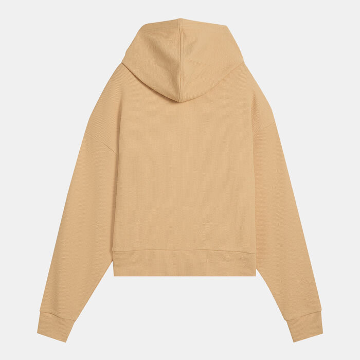 PUMA Women's HER Comfort Full-Zip Hoodie Beige PUMA Women's HER Comfort Full-Zip Hoodie Beige image number 1