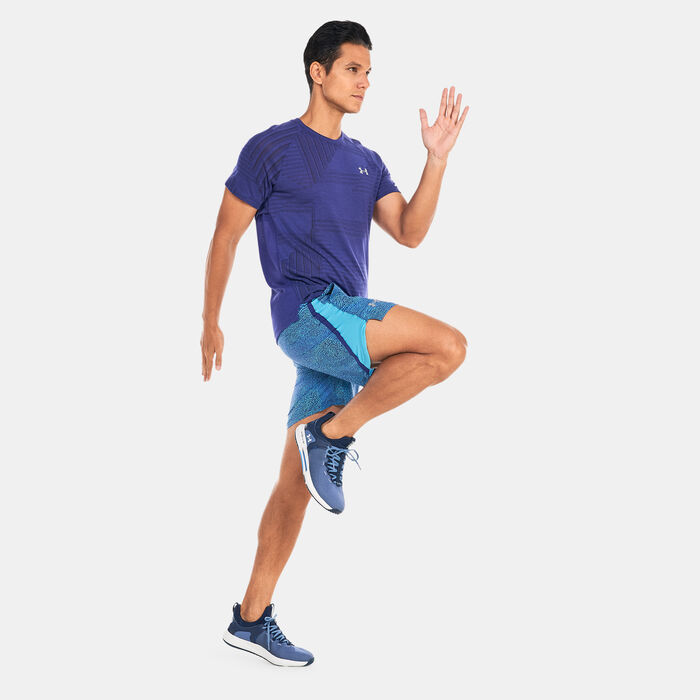 Under Armour Men's UA Launch 7-inch Printed Shorts Blue Under Armour Men's UA Launch 7-inch Printed Shorts Blue image number 2